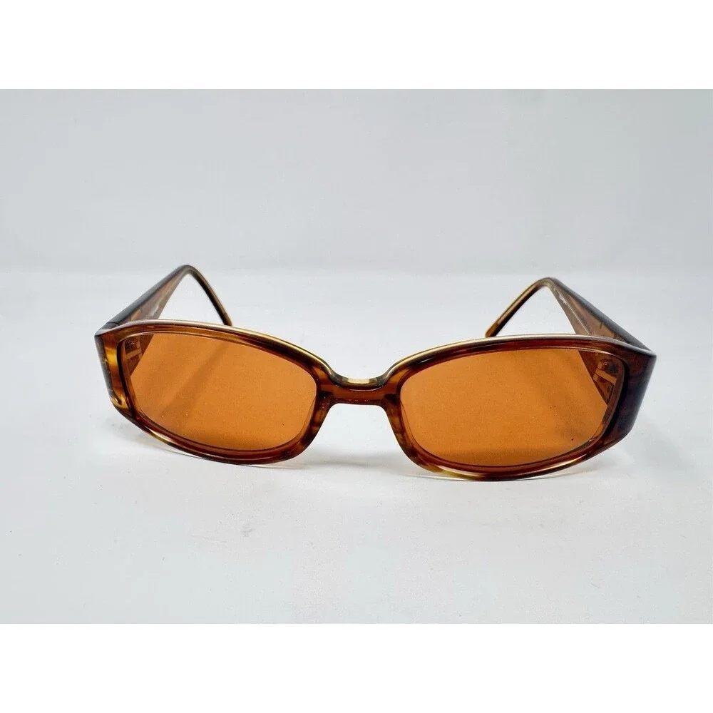 Celine Dion CD5038 Eyeglass Frames Only Brown Tortoise Rectangle